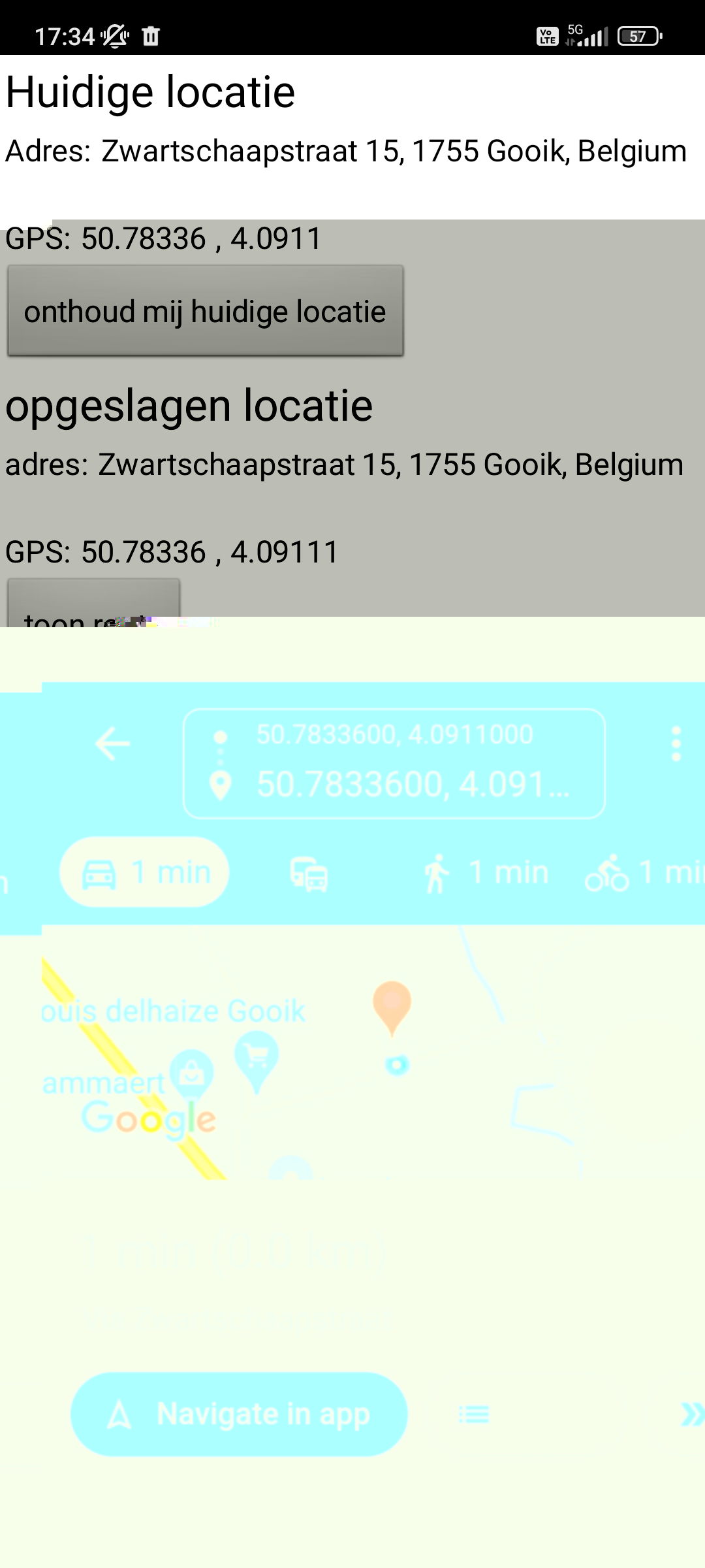 screenshot2 van de app